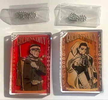 골든 카무이 도미노풍 아크릴 키링 스기모토 사이치 오가타 햐쿠노스케