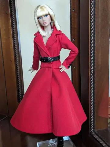 포피 파카 새빨간 코트