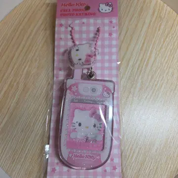 키티 한국 한정판 아크릴 사진 키링 Y2K 헤이세이 산리오 피처폰