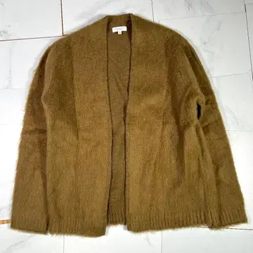 beauty&youth 알파카 샤기 가디건