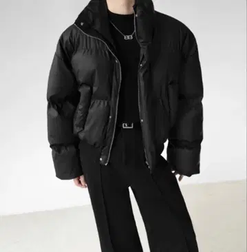 블랙 다운 자켓