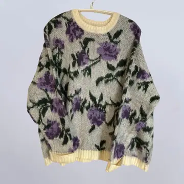 패턴 자카드 니트