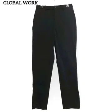 글로벌 워크 테이퍼드 팬츠 [ S ] 스트레치 로고 버튼 뒷밴딩