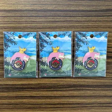 포켓몬 센터 카가와 한정 야돈 피카츄 로고 핀즈 3개