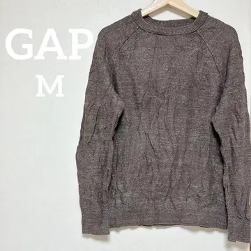 새상품급 GAP [ M ] 브라운 래글런 슬리브 니트