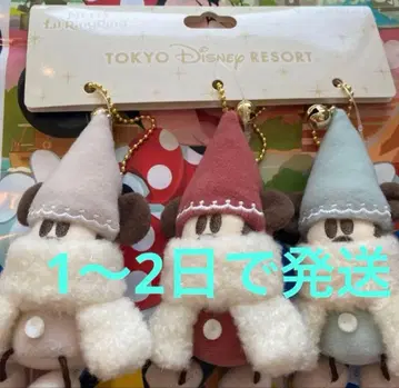 릴린린 봉제 인형 참 민트 빨간색 베이지 디즈니 크리스마스