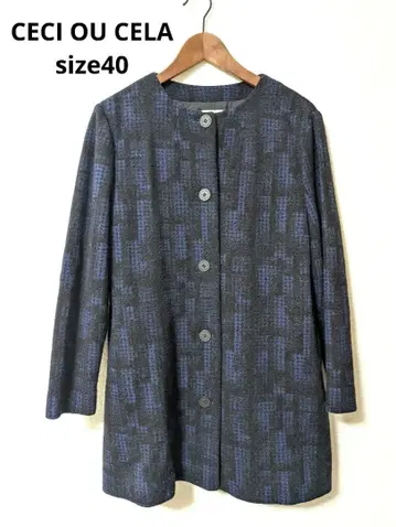 새상품급 CECI OU CELA 세시오세라 미들 울 코트 40