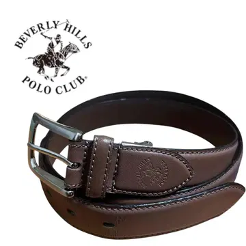 BEVERLY HILLS POLO CLUB 브라운 가죽 벨트