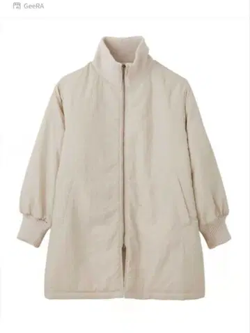 립 터틀 페이크 다운 코트