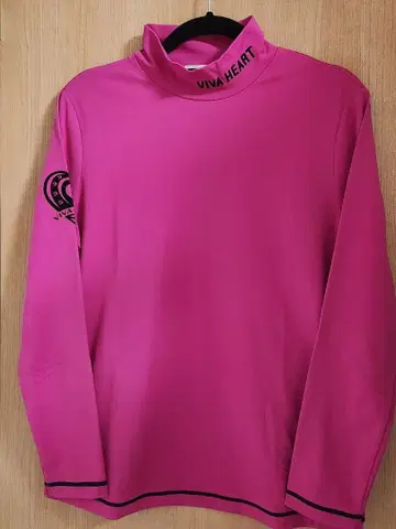 VIVA HEART 핑크 터틀넥 셔츠 사이즈 42 비바하트