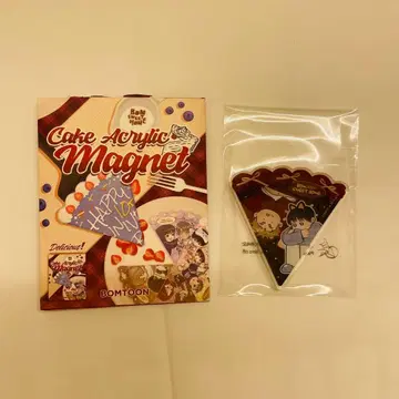 한국 BL BOMTOON 팝업 빨간 실 퀘스트 케이크형 마그넷
