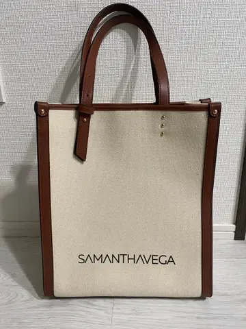 SAMANTHAVEGA 토트백 베이지/브라운