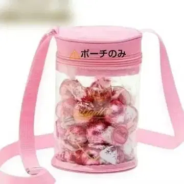 린트 초코 힐링 활동 복각 클리어 파우치 핑크 (파우치만)