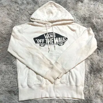 VANS 반스 화이트 후드티 사이즈 S