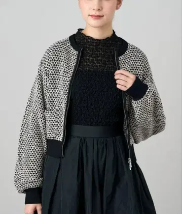 ANAYI 트위드 블루종