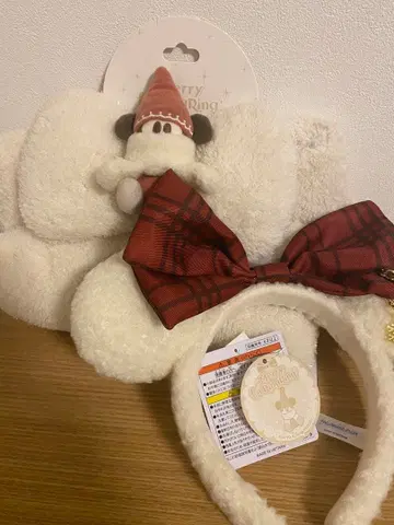 디즈니 크리스마스 리루린린 머플러 머리띠