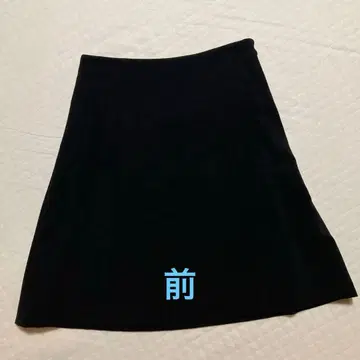 [ 미사용품 ] theory 블랙 깔끔한 A라인 스커트