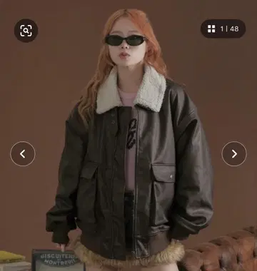 다크 브라운 가죽 자켓 L 사이즈