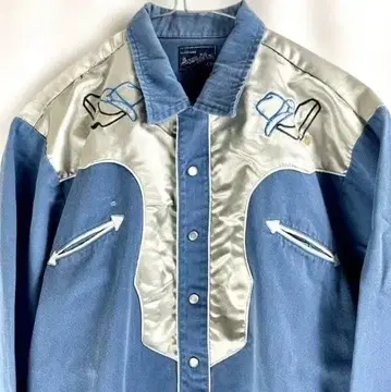 [레어] 80년대 Austin / 데님 웨스턴 셔츠