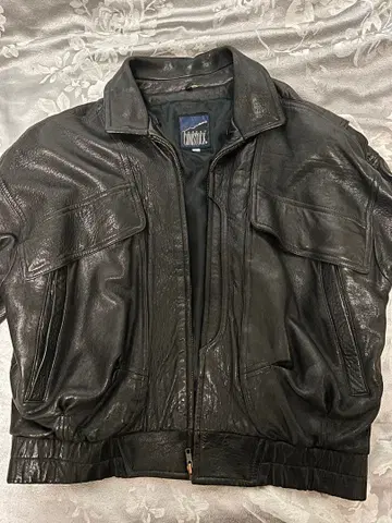 COMSTOCK 블랙 가죽 자켓 L