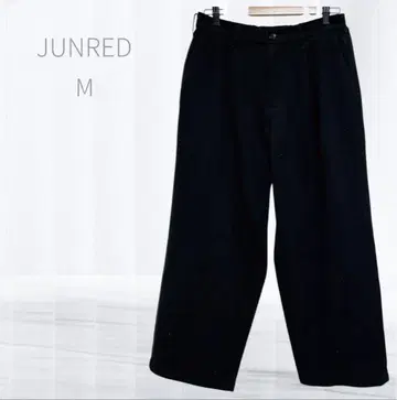 준 레드 도톰 속기모 와이드 팬츠 M 블랙 따뜻함과 트렌드 양립