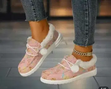 더피 프렌즈 슬립온 복슬복슬 따뜻한! 폼폼 포함