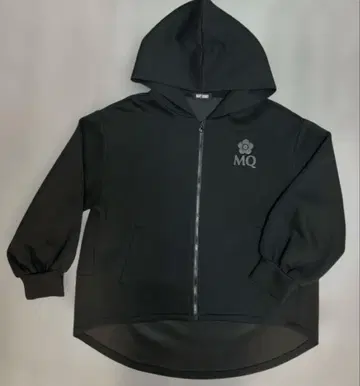 새상품급 MARY QUANT 블랙 후드티 MQ 로고 마리콴트