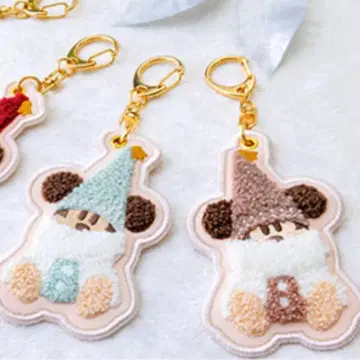 릴린린 사가라 키체인 2개 스카이블루 브라운