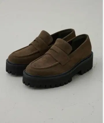 AZUL by moussy 플랫폼 로퍼 브라운 M 사이즈