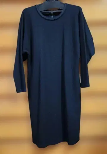 FOSSI 블랙 긴팔 지퍼 원피스