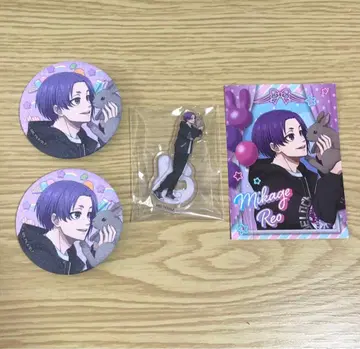 블루 록 AGF 마즐 Rabbit 캔뱃지 미니 아크릴 스탠드 특전 레오