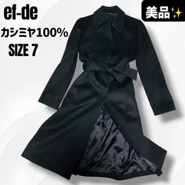 [ 새상품급 ] ef-de 에프데 캐시미어 100% 벨티드 스텐카라 코트