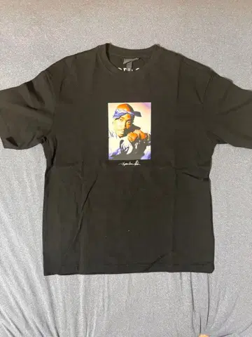 2PAC T셔츠 블랙 h&m