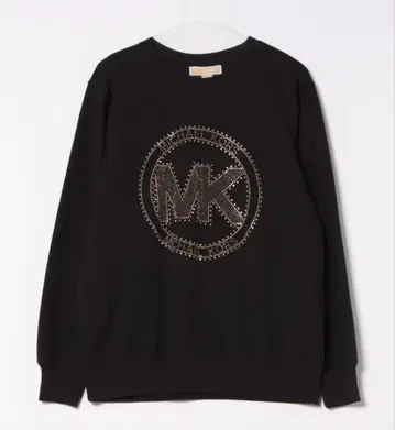 MICHEAL KORS 엠브로이더리 로고 코튼 블렌드 맨투맨