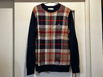 MACKINTOSH PHILOSOPHY 체크 무늬 스웨터 38 남성용