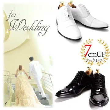 블랙 드레스 슈즈 7cm 업 웨딩