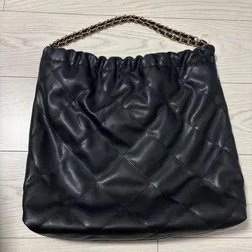 SLOBE 퀼팅백 블랙