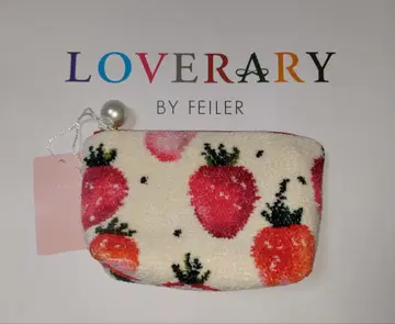 새상품 페이러 러브러리 스트로베리 도트 파우치 소 아이보리