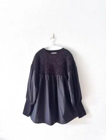 B.C. 재고 베이세스톡 라메 니트 도킹 튜닉 풀오버