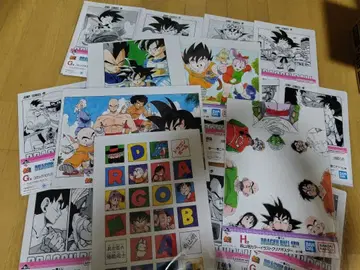 드래곤볼 제일복권 포스터 5장 클리어 파일 14장