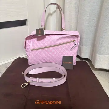 미사용 새상품 게라르디니 디파 토트백 숄더 핑크 2WAY