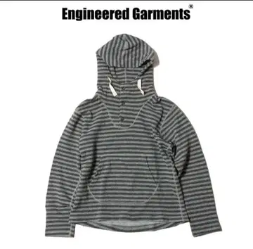 Engineered Garments 스트라이프 풀오버 후드티 S