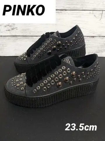 PINKO ISEO 1 SNEAKER 스웨이드 스니커즈 37 23.5