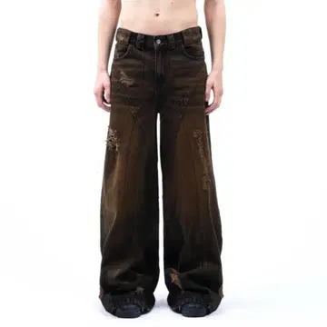 NO/FAITH STUDIOS 데미지 데님 유즈드