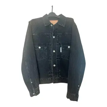 MANUAL ALPHABET 다크 데님 자켓