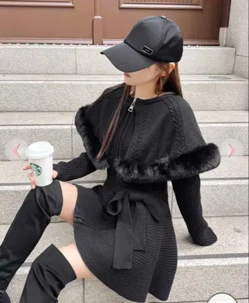 Rady 새상품급 케이프 니트 코트