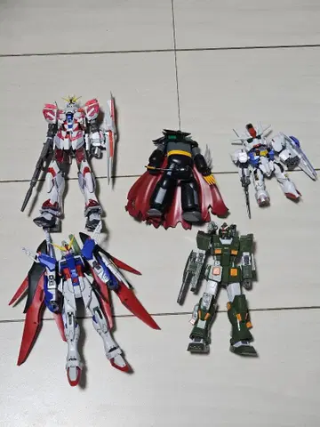 건담 프라모델 5체 세트