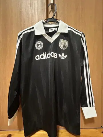 adidas 축구 셔츠 긴팔 XS 블랙