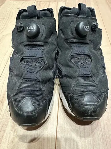 리복 인스타펌프 블랙 하이컷 스니커즈