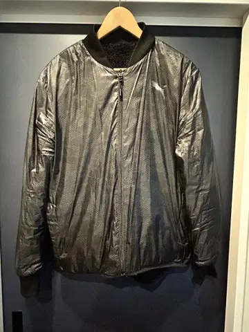 PUMA 리버서블 봄버 자켓 실버